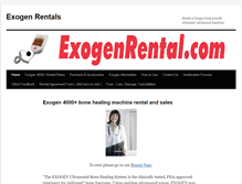 Tablet Screenshot of exogenrental.com